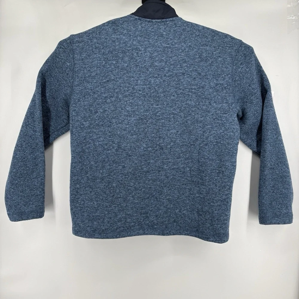 Eddie‎ Bauer Pullover Mens X-Large 1/4 Zip Fleece Sweater Jacket Pocket Blue